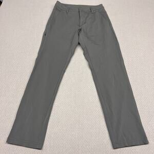 Bylt Pants Mens 30x29 Gray Everyday 2.0 Performance Chino Activewear Casual